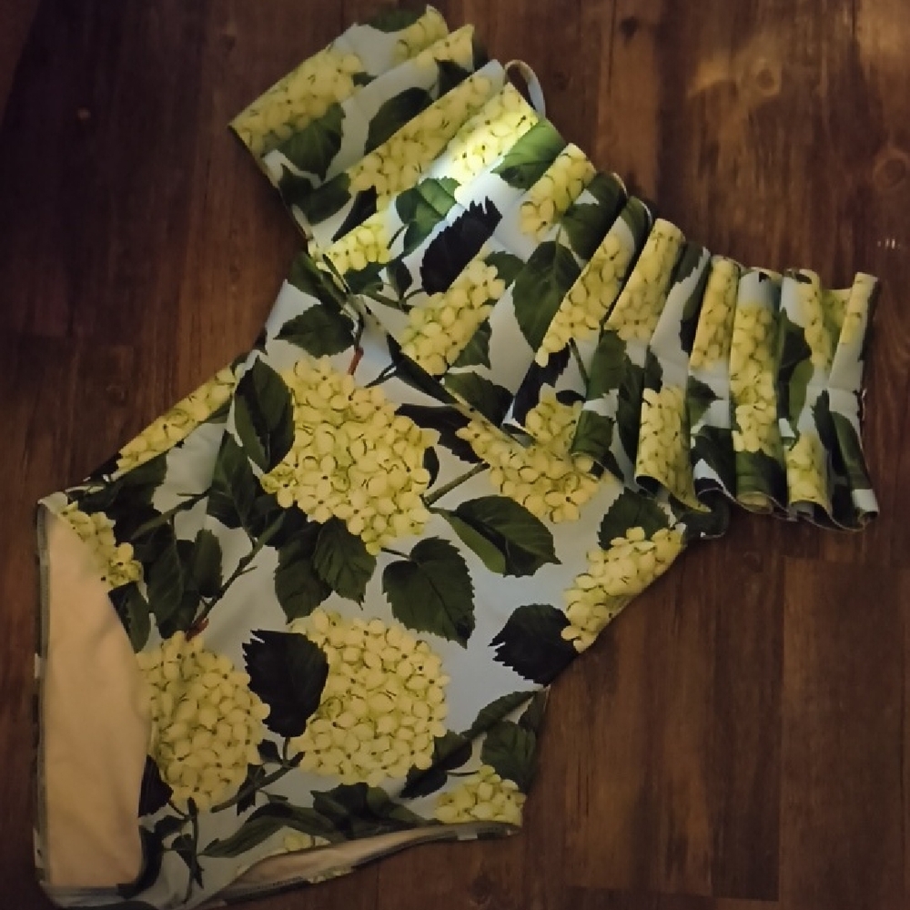 Kids Yellow Floral One-Piece Swimsuit